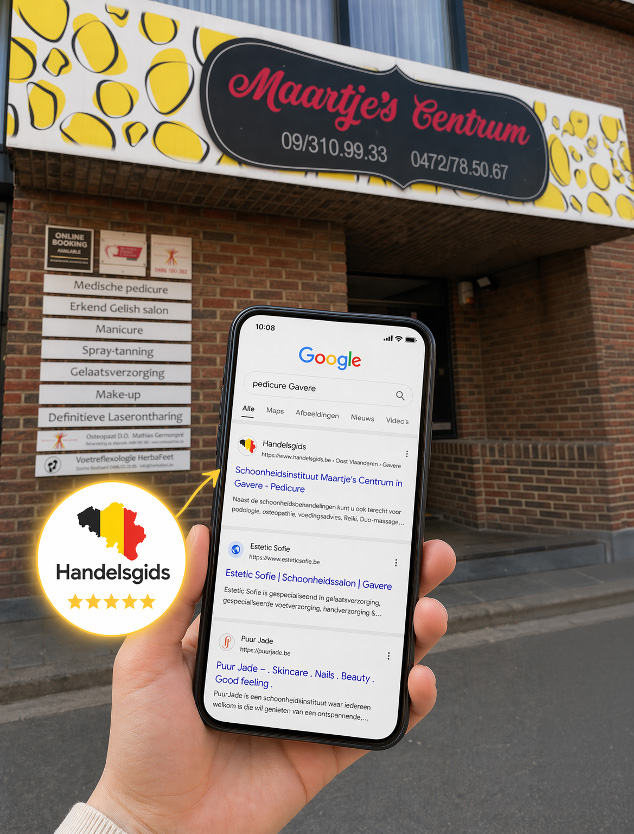Maartjes Centrum wordt goed gevonden via Handelsgids